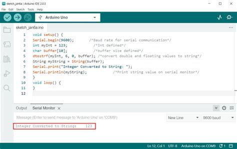 How to Convert Integer to String Arduino