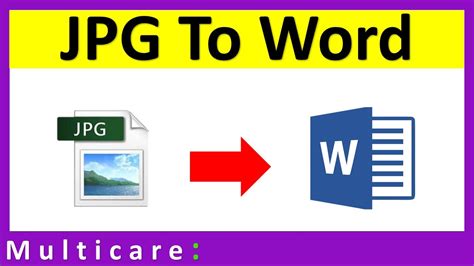 How to Convert JPEG to Word Online Scanned File YouTube