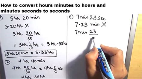 How to Convert Minutes to Hours