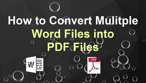 How to Convert Multiple Word Files to PDF WPS PDF Blog