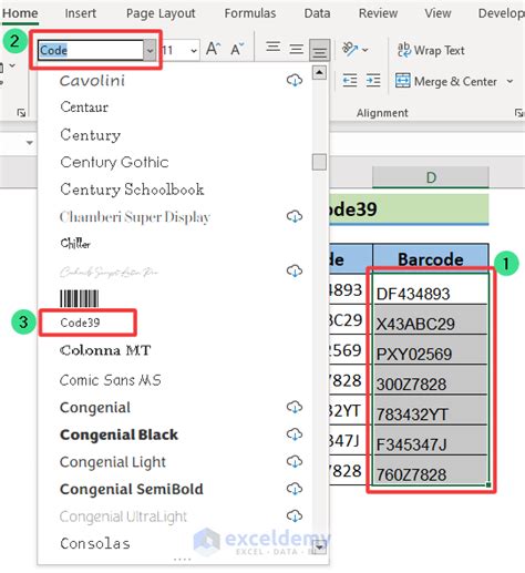 How to Convert Numbers to Barcode in Excel (3 Easy Ways)