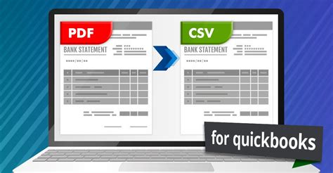 How to Convert PDF to CSV for Quickbooks