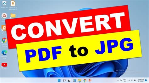 How to Convert PDF to JPG in Windows 11 [ Free ] YouTube