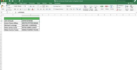 How to Convert Small Letters to Capital in Excel Compute Expert