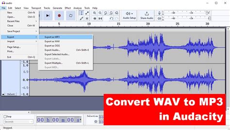 How to Convert WAV to MP3 in Audacity
