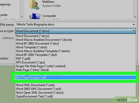How to Convert a Microsoft Word Document to Rtf Vegadocs