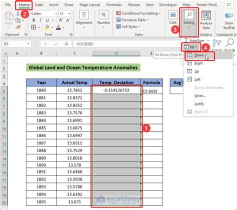 How to Copy Formula Down Entire Column in Excel (5 Easy Ways)