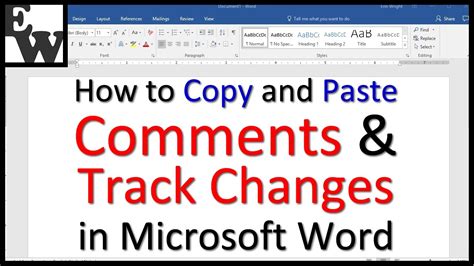 How to Copy and Paste Comments and Track Changes in Microsoft Word