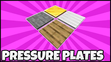 How to Craft and Use a Pressure Plate in Minecraft! - YouTube