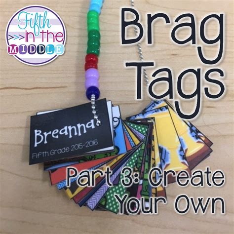How to Create Brag Tags Fifth in the Middle