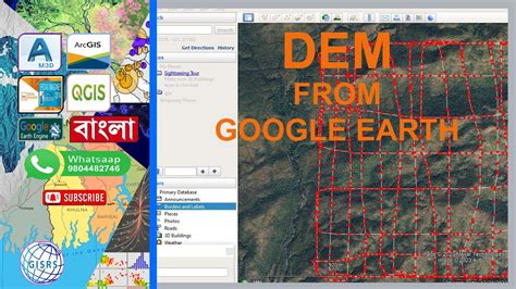 How to Create DEM from Google Earth - YouTube