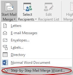 How to Create Form Letter using Mailmerge in Word 2016 YouTube