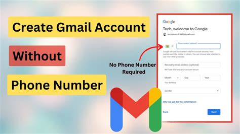 How to Create Gmail Account without Phone Number 2024 ...