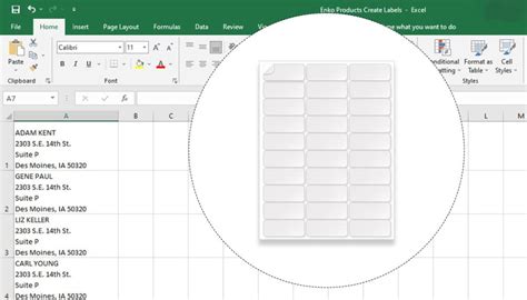 How to Create Labels in Word 2013 Using an Excel Sheet YouTube