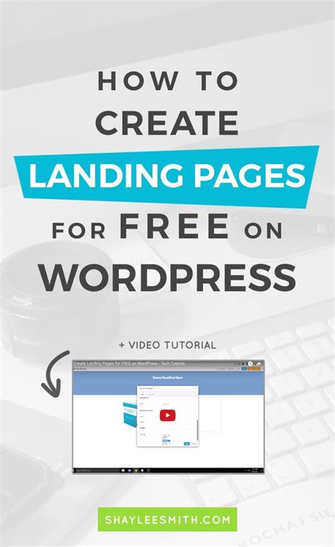 How to Create Landing Pages for FREE on WordPress Create landing page