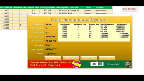 How to Create Loan Management Systems with Excel VBA Tutorial 2 YouTube