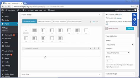How to Create Page Layouts in Wordpress YouTube