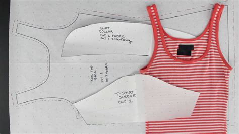 How to Create Patterns from Existing Clothing Simple Tops YouTube