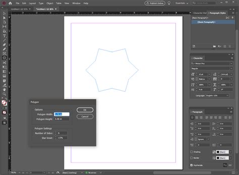 How to Create Polygons and Stars in InDesign