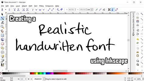 How to Create Realistic Handwritten Text using Inkscape YouTube