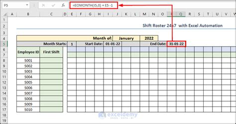 How to Create Shift Roster 24x7 with Excel Automation