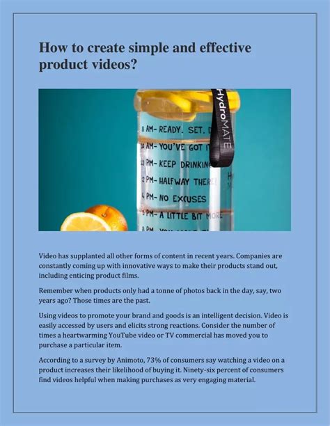 How to Create Simple and Effective Product Videos With Examples 