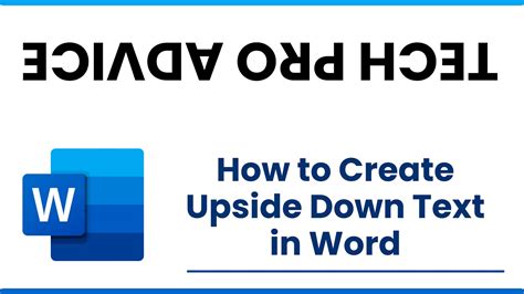 How to Create Upside Down Text in Word YouTube