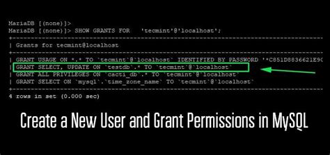 How to Create Users And Grant Permissions In MySQL