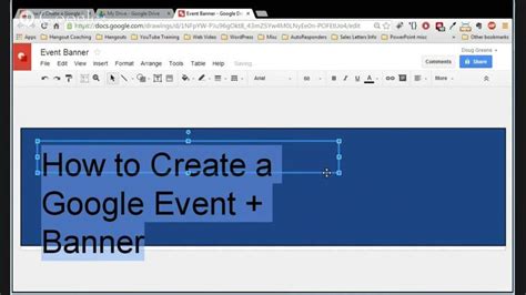How to Create a Banner using Google Docs YouTube