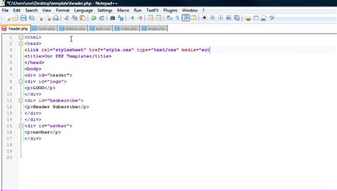 How to Create a Basic Website Design Template Using PHP, CSS, and XHTML