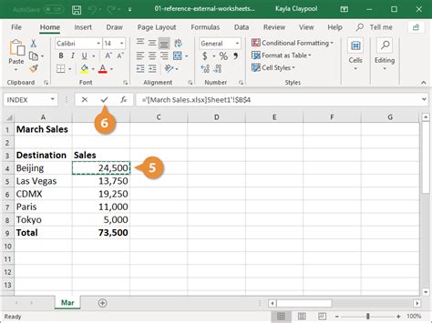 How to Create a Cell Reference to another Worksheet or another Excel