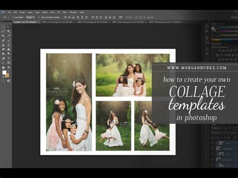 How to Create a Collage Template and Use Clipping Masks in Photoshop.