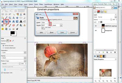 How to Create a Custom Greeting Card in GIMP