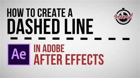 How to Create a Dashed Line in After Effects - YouTube