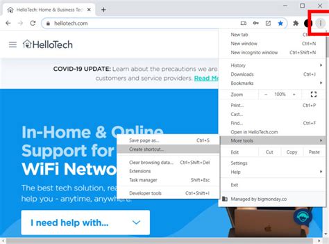 How to Create a Desktop Shortcut to a Website HelloTech How