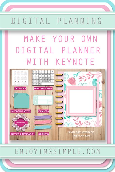 How to Create a Digital Planner with Hyperlinks in Keynote — Enjoying