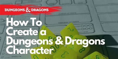 How to Create a Dungeons and Dragons Character DickWizardry