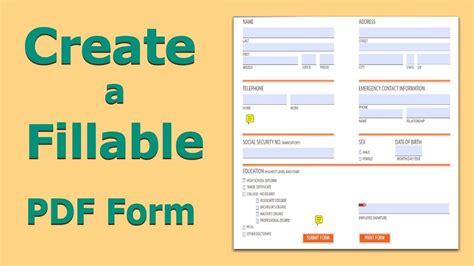 How to Create a Fillable Form in PDF