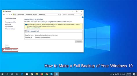 How to Create a Full Backup on a Windows 10 Computer