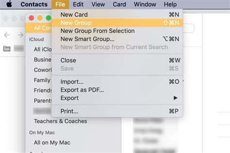 How to Create a Group for List Mailing in macOS Mail