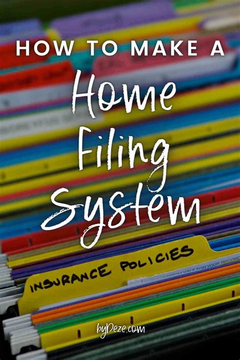How to Create a Home Filing System for Record Keeping
