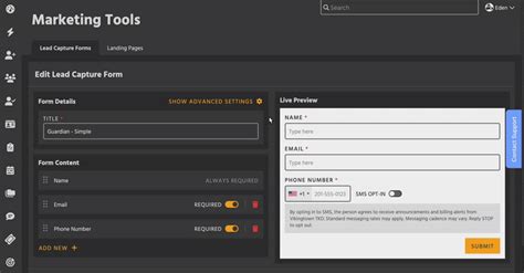 How to Create a Lead Capture Form Kicksite