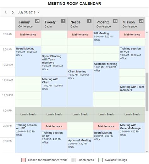 How to Create a Meeting Room Calendar DEV Community