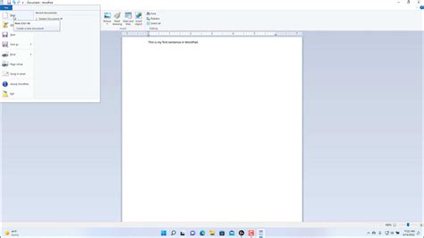 How to Create a New Document in WordPad