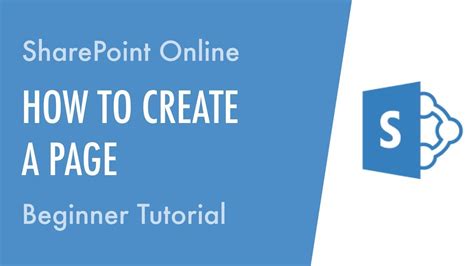 How to Create a Page in SharePoint Online Beginner Tutorial YouTube