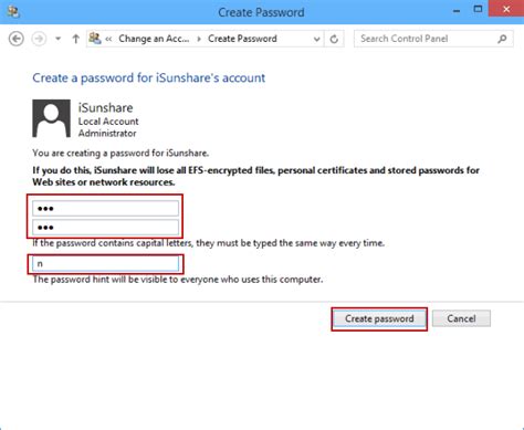How to Create a Password in Windows
