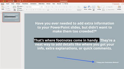 How to Create a PowerPoint Footnote