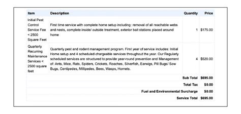 How to Create a Quote Template for Your Pest Control Business