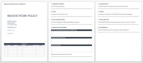 How to Create a Remote Work Policy Smartsheet