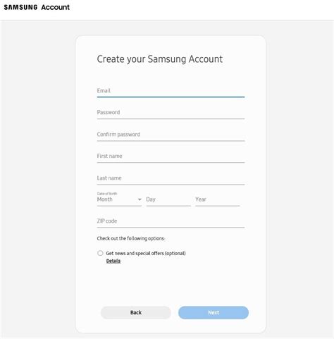 How to Create a Samsung Account